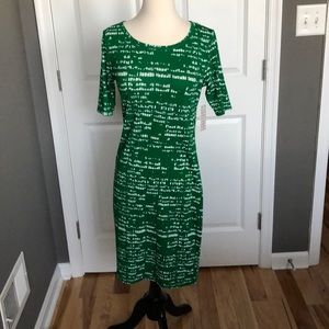 NWT LulaRoe Julia dress in green
